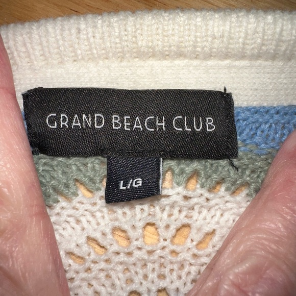 Wave Pattern Tie-Front Cardigan - Picture 4 of 4